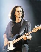 Famous Canadian Geddy Lee of Rush.