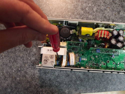 Removing power supply circuit board.