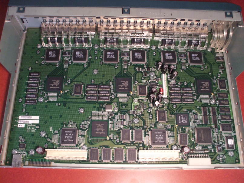 Main board of a Cisco Catalyst 2924M-XL.