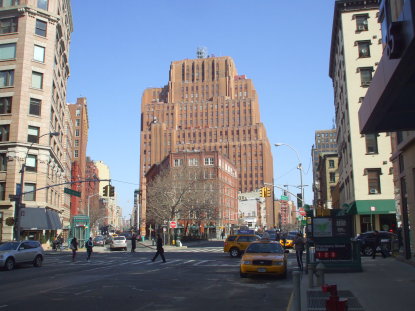 60 Hudson Street, New York, a major telecommunications point.  Over 100 telecommunications companies occupy a carrier hotel with a major meet-me room.