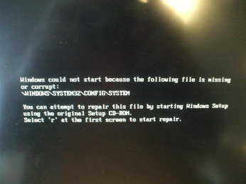 Epic fail: Detail of crash dump screen at check-in area, Montgomery, Alabama airport terminal.