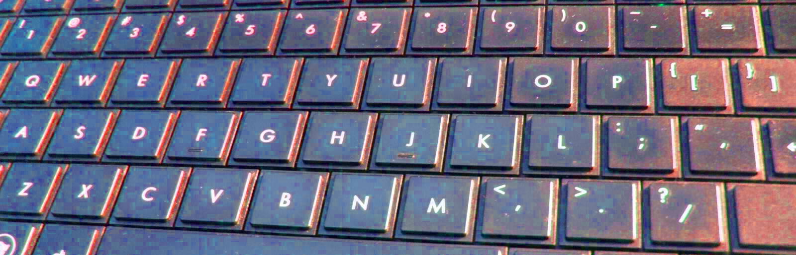 Keyboard with remodulated color map.