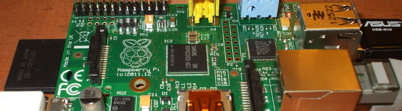 The Raspberry Pi single-board computer runs Linux in a small package.