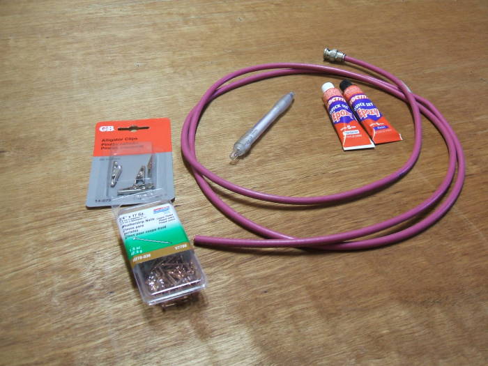 How to build your own oscilloscope probes: The parts needed to build oscilloscope probes.
