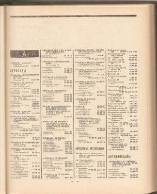 Non-residential listings in 1970 Leningrad telephone directory.