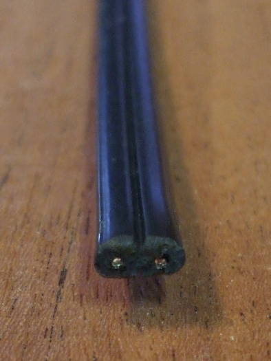 Simple two-conductor cable used for voice-only drop.