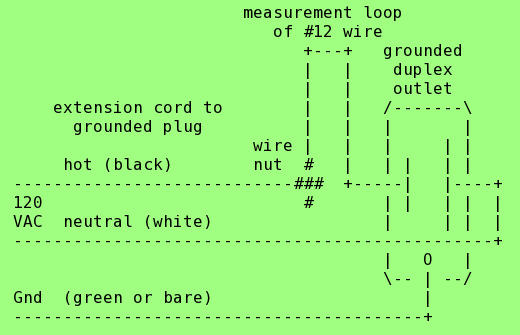 AC power measurement box schematic.