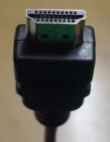 HDMI type A plug connector.