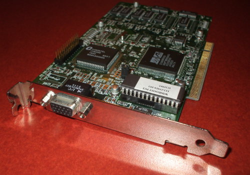 SVGA output connector on an ATI Mach64 PCI bus video adaptor.