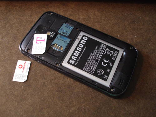 Replacing SIM in a Samsung Galaxy S2 smart phone