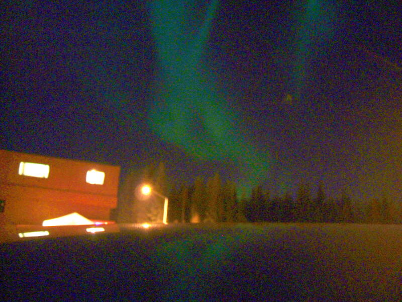 Aurora as seen from Fairbanks, Alaska. (007-006)