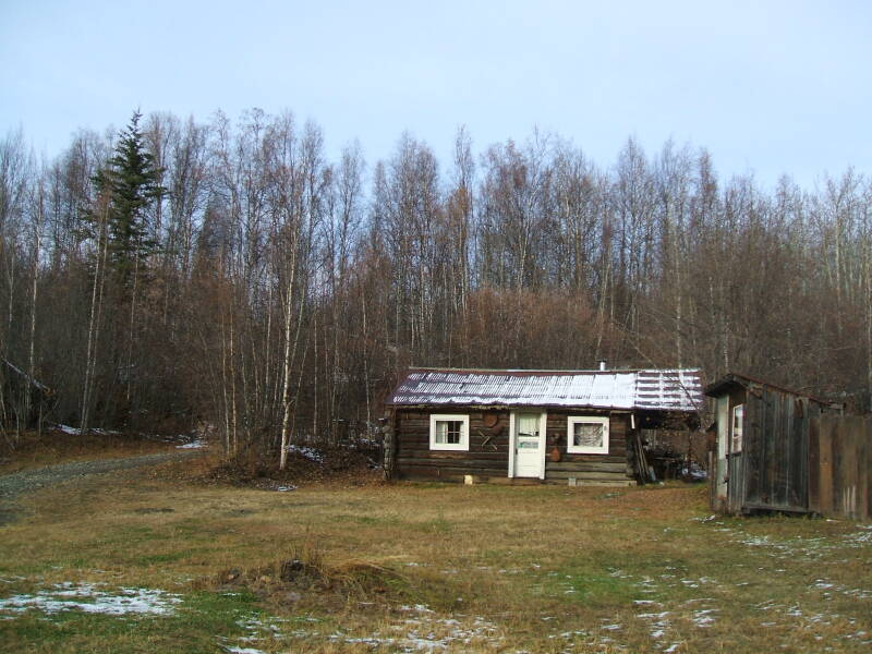 A cabin in Livengood, Alaska.