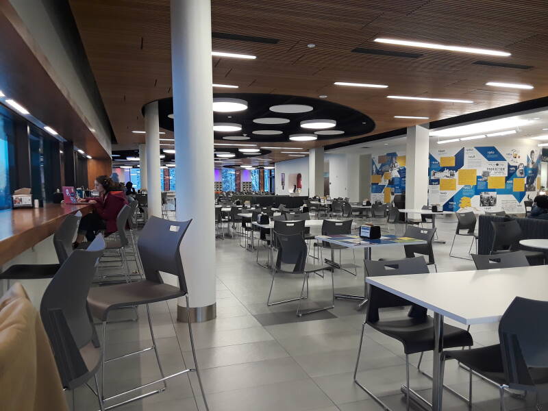 Food court in the Wood Center at UAF.