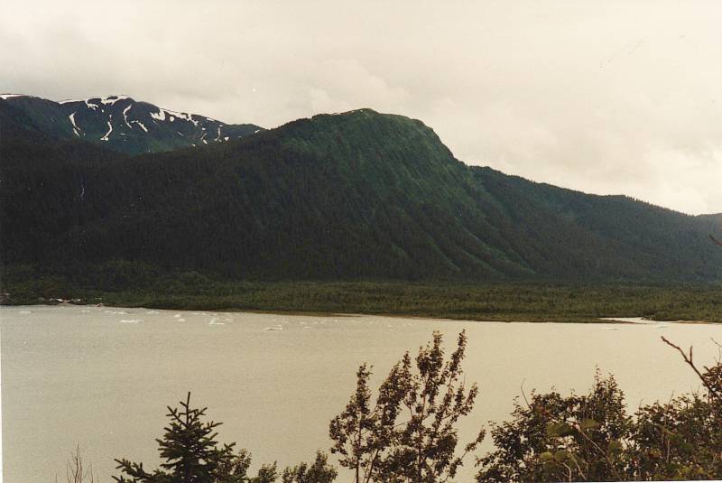 Douglas Island across the Gastineau Channel from Juneau in southeast Alaska.