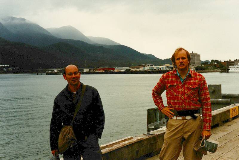 On the dock at Juneau in southeast Alaska.