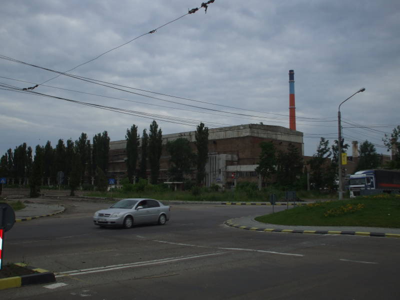 Industrial buildings in Suceava, Romania.