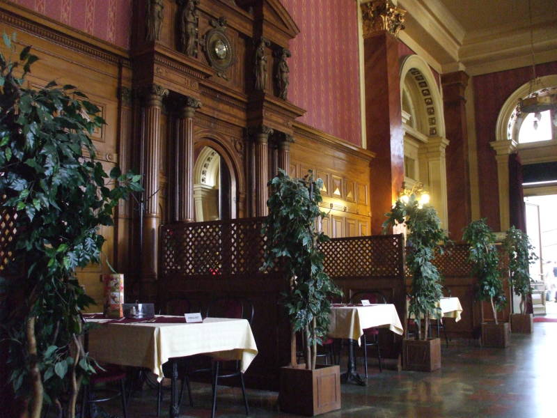 Nice cafe in Budapest Keleti Pu or Eastern Train Station.