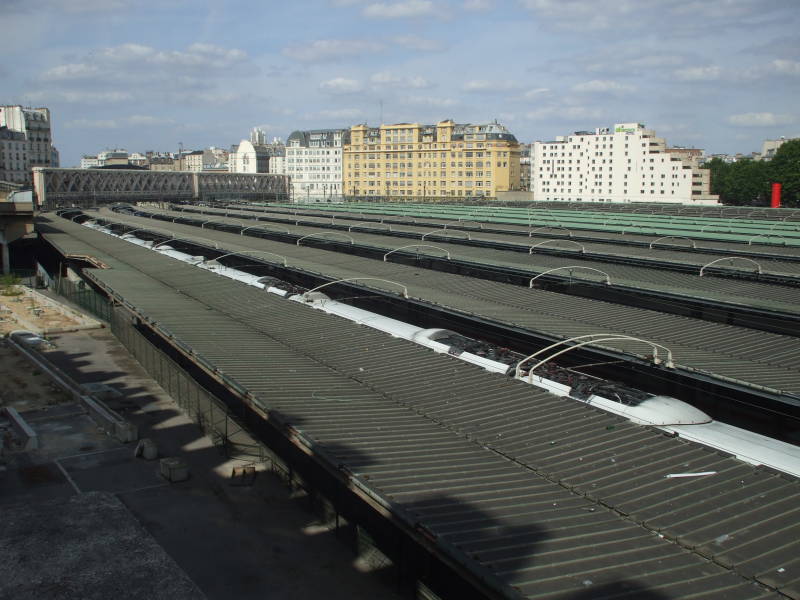 Large French train station:  Paris Gare St-Lazare.