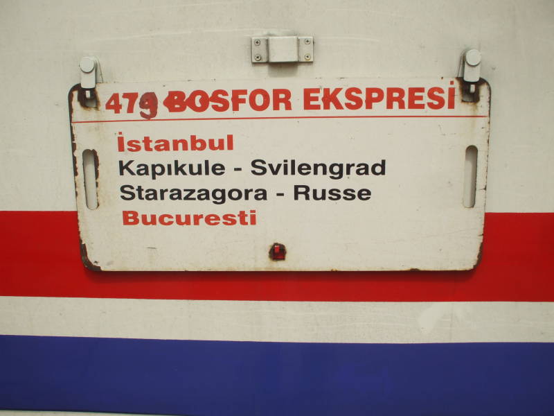 The Bosfor Ekspresi arrives from Istanbul.