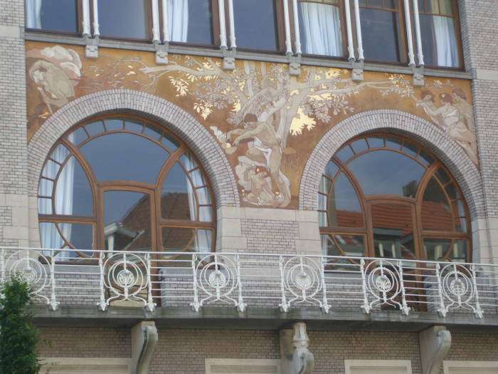 Ciamberlani house, Art Nouveau architecture in Brussels.