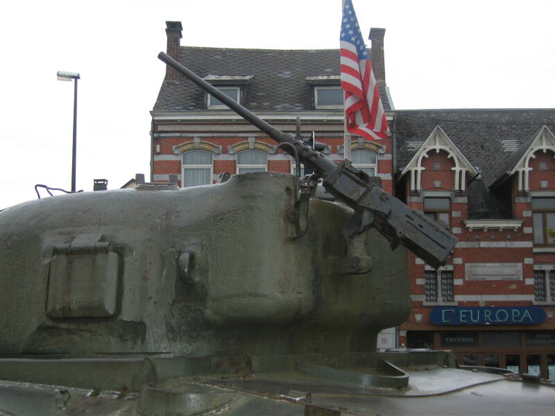 Central square in Bastogne.