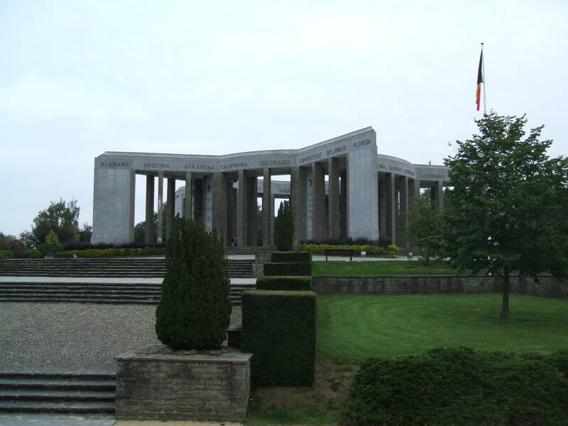 Battle of the Bulge American memorial outside Bastogne