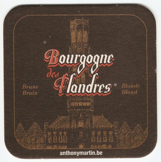 Coaster of Bourgogne des Flandres Trappist beer.