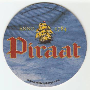 Piraat Belgian beer coaster.