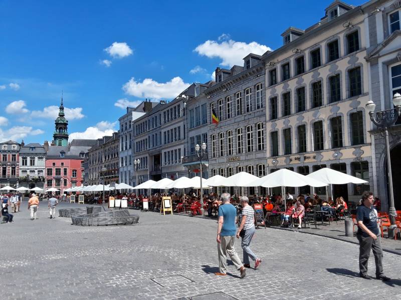 Central square in Mons.