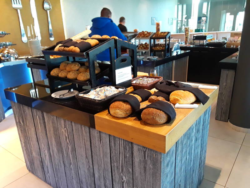 Bread at breakfast in Mons.