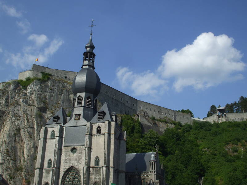 The citadel above Dinant, in the northwest Ardennes Forest.