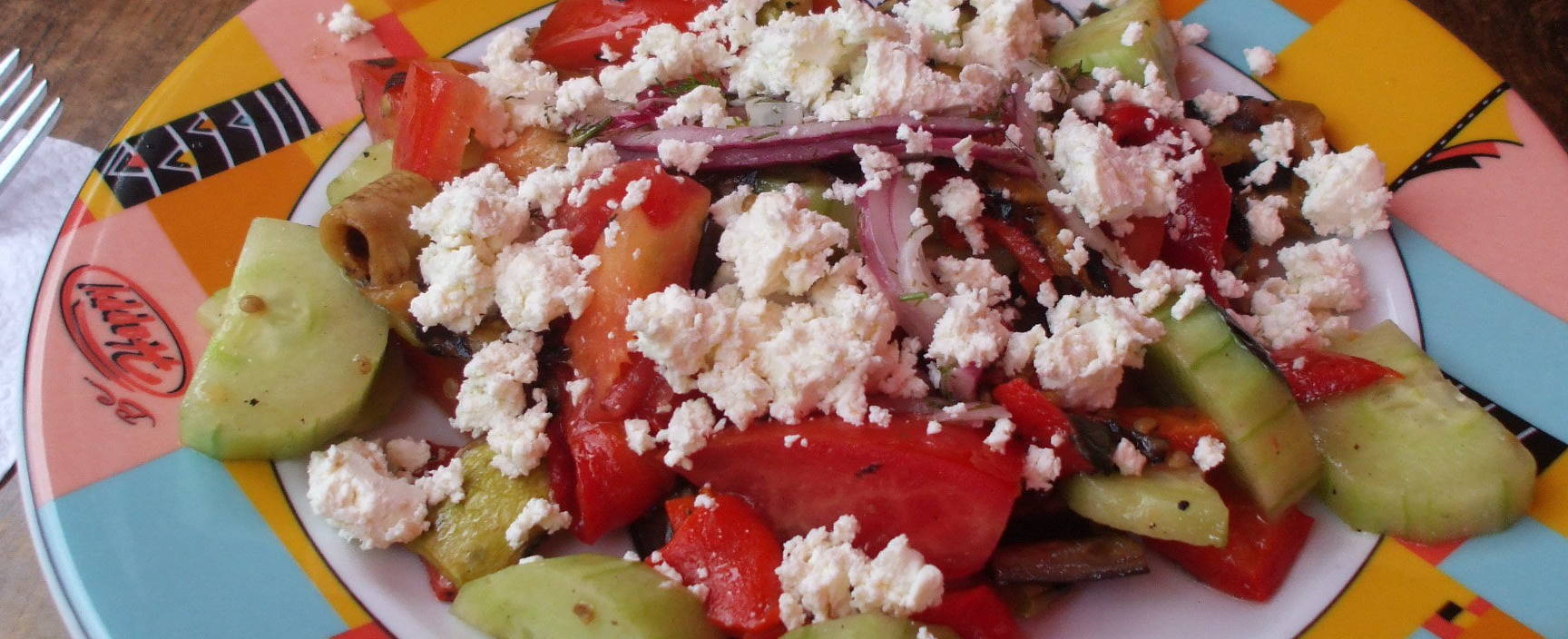 Bulgarian shopska mixed salad.