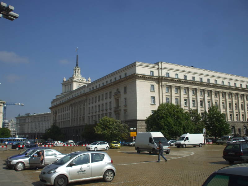 Large governmental building in Sofia, Bulgaria.