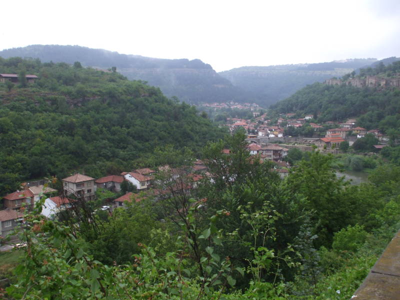 Veliko Tarnovo, in the Yantra river valley in central Bulgaria.