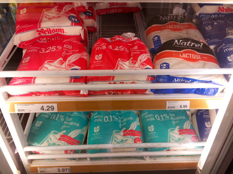 canadian milk bags