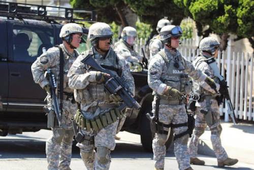 Militarized police in the U.S.A.