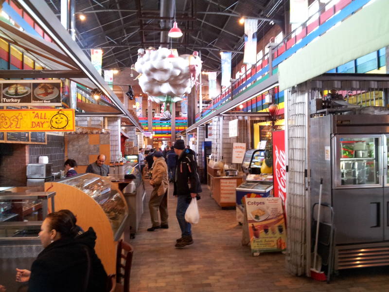 Interior of ByWard Market in Ottawa.