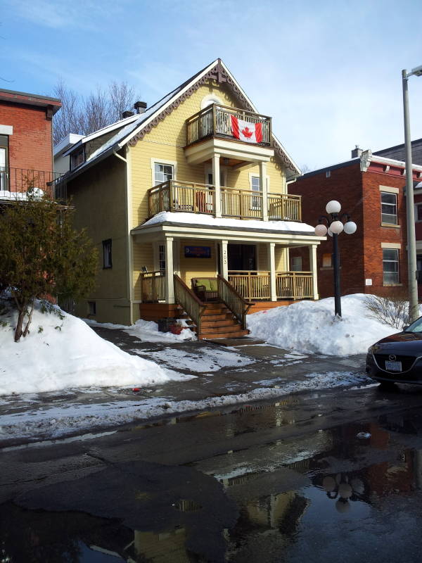 Ottawa Backpackers Inn, 203 York Street just east of ByWard Market.