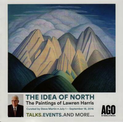 Steve Martin curated 'The Idea of North' special exhibit of Lawren Harris paintings in the Art Gallery of Ontario in Toronto.