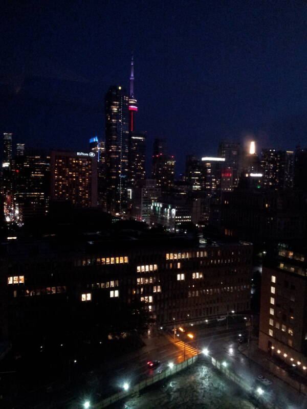 View of Toronto from room 2112.