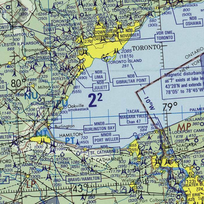 Map of western Lake Ontario