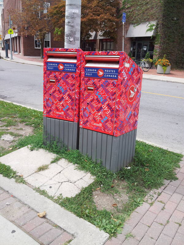 Post boxes in Toronto.