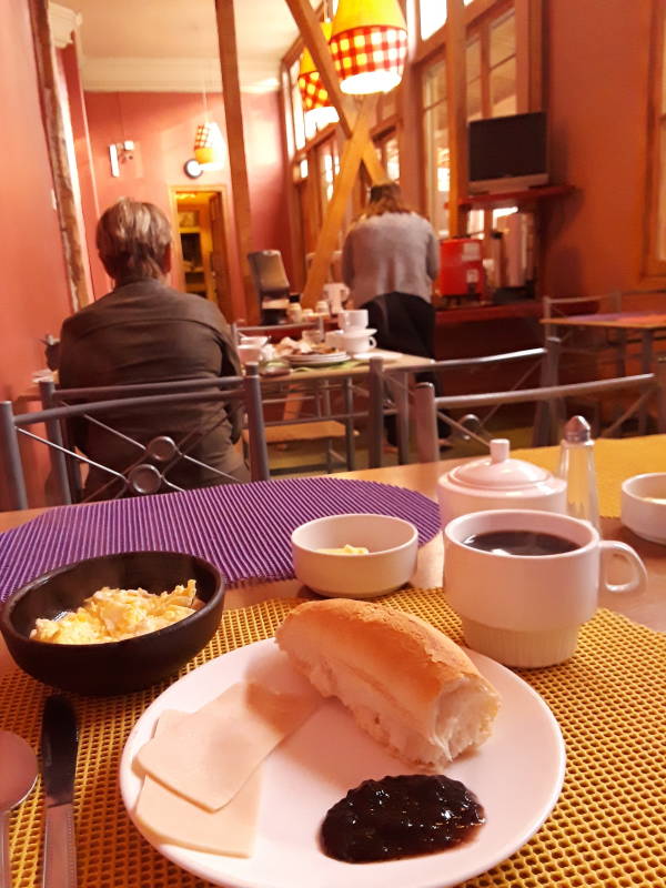 Breakfast at Happy House in Santiago