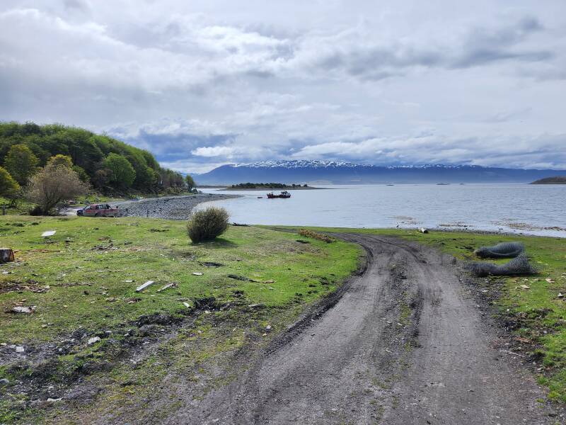 Looking from purported Puerto Eugenia across the Beagle Channel.