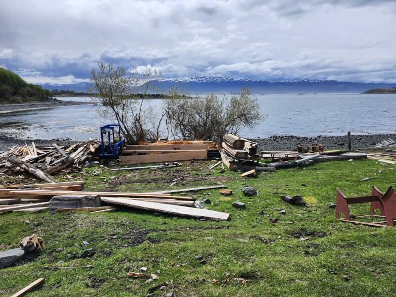 Lumber saw.
