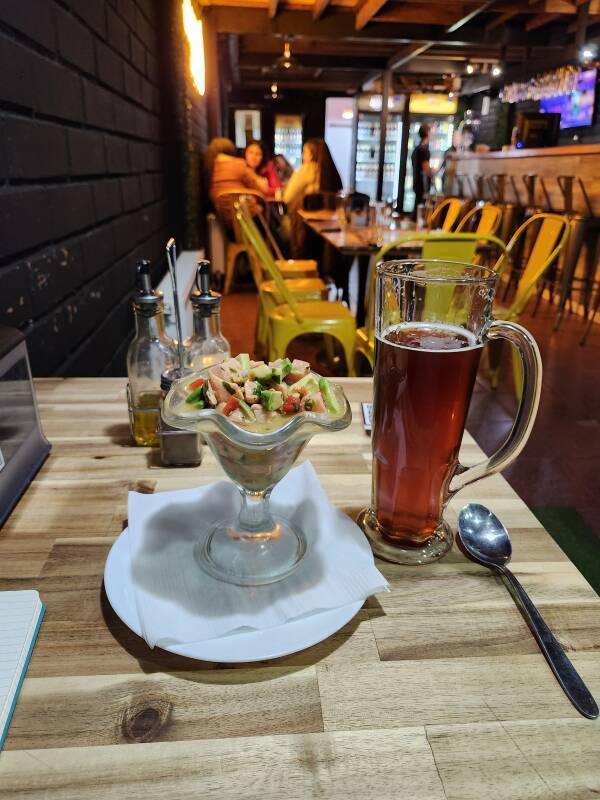 Ceviche at Bistró del Sur.