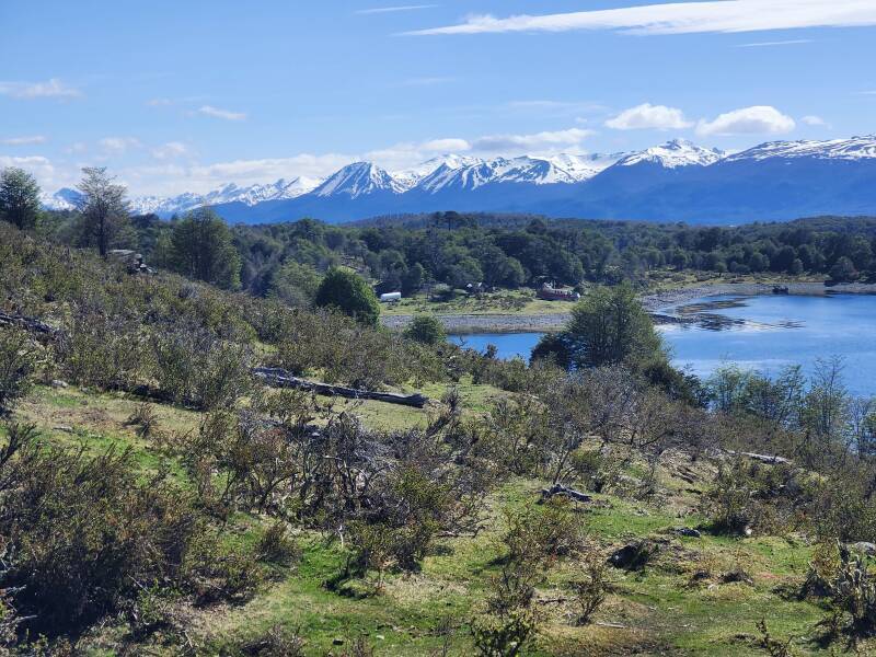 View to the northwest across the Beagle Channel.