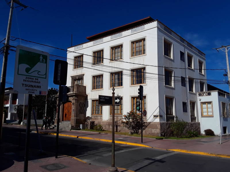 Spanish Colonial Revival architecture in La Serena, Chile.