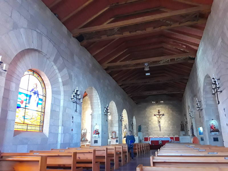 Interior of Iglesia de San Agustín in La Serena, Chile.