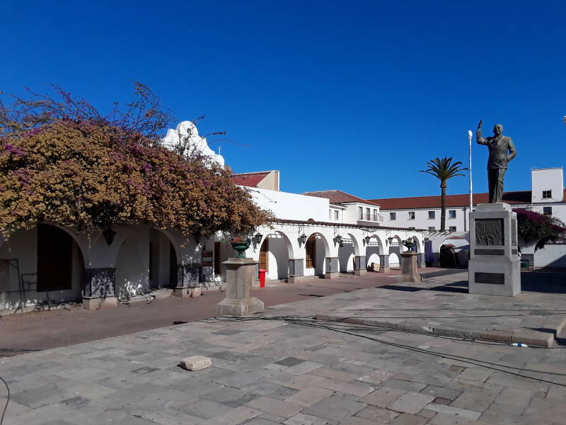 Square near Iglesia de Santo Domingo, just off Plaza de Armas in La Serena, Chile.